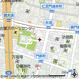 愛知県名古屋市中区門前町2-16周辺の地図