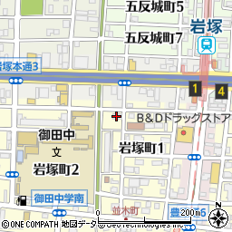 愛知県名古屋市中村区岩塚町1丁目89周辺の地図