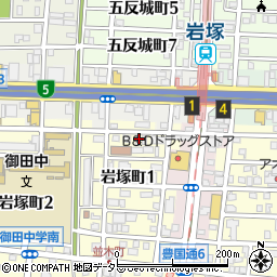 愛知県名古屋市中村区岩塚町1丁目93-1周辺の地図
