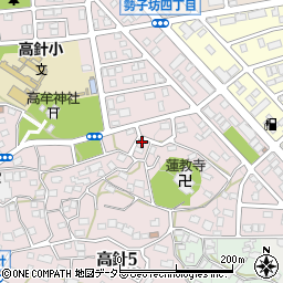 愛知県名古屋市名東区高針4丁目601周辺の地図