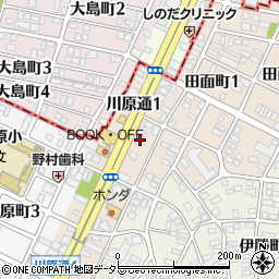 愛知県名古屋市昭和区川原通1丁目7周辺の地図