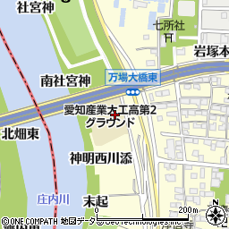 愛知県名古屋市中村区岩塚町（分杭下）周辺の地図