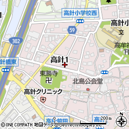 愛知県名古屋市名東区高針1丁目510周辺の地図