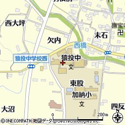 豊田市立猿投中学校周辺の地図