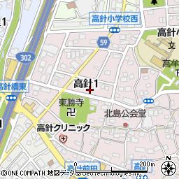 愛知県名古屋市名東区高針1丁目511周辺の地図