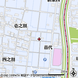 愛知県あま市七宝町伊福苗代周辺の地図