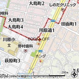 トヨタモビリティ東名古屋川原店周辺の地図