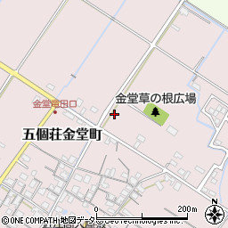 滋賀県東近江市五個荘金堂町1584周辺の地図