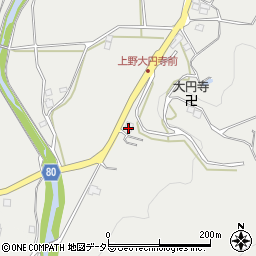 京都府船井郡京丹波町上野美女山周辺の地図
