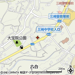 ガスト三浦店周辺の地図