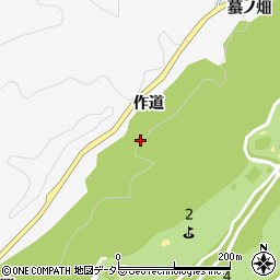 愛知県豊田市中立町（作道）周辺の地図