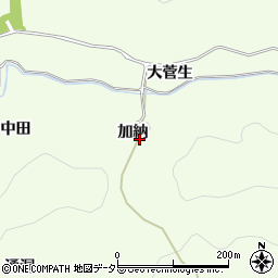愛知県豊田市菅生町（加納）周辺の地図