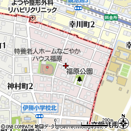 愛知県名古屋市昭和区福原町周辺の地図