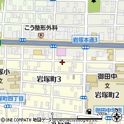愛知県名古屋市中村区岩塚町3丁目31周辺の地図