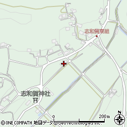 京都府南丹市日吉町志和賀（土井ノ内）周辺の地図