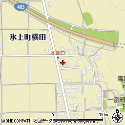 兵庫県丹波市氷上町横田257周辺の地図