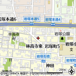 岩塚荘周辺の地図