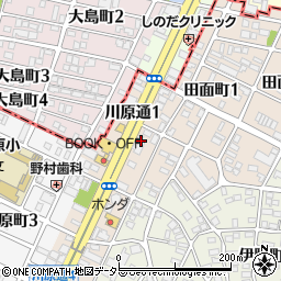 愛知県名古屋市昭和区川原通1丁目8周辺の地図