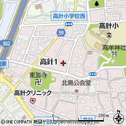 愛知県名古屋市名東区高針1丁目508周辺の地図