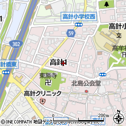 愛知県名古屋市名東区高針1丁目504周辺の地図