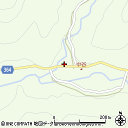 京都府南丹市日吉町中世木中島周辺の地図