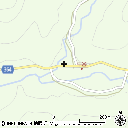 京都府南丹市日吉町中世木（中島）周辺の地図