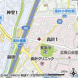 愛知県名古屋市名東区高針1丁目806周辺の地図