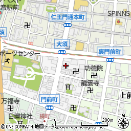 愛知県名古屋市中区門前町3-28周辺の地図