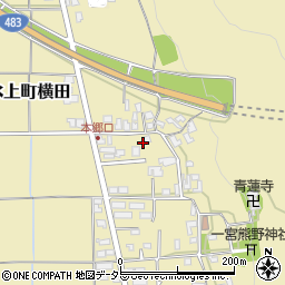 兵庫県丹波市氷上町横田237周辺の地図