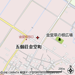 滋賀県東近江市五個荘金堂町829周辺の地図