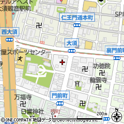 愛知県名古屋市中区門前町2周辺の地図