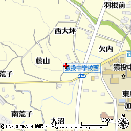 愛知県豊田市加納町（藤山）周辺の地図