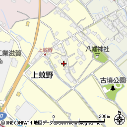 滋賀県愛知郡愛荘町上蚊野446周辺の地図