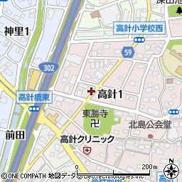 愛知県名古屋市名東区高針1丁目804-1周辺の地図