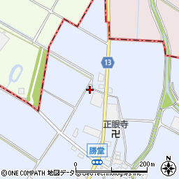 滋賀県東近江市勝堂町1554周辺の地図