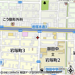 愛知県名古屋市中村区岩塚町3丁目1周辺の地図