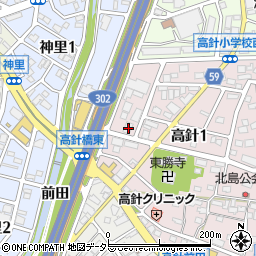 愛知県名古屋市名東区高針1丁目106周辺の地図