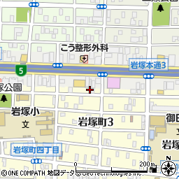 愛知県名古屋市中村区岩塚町3丁目9周辺の地図