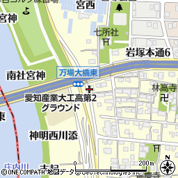 愛知県名古屋市中村区岩塚町上小路周辺の地図