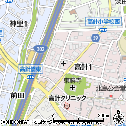 愛知県名古屋市名東区高針1丁目807周辺の地図