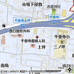 愛知県名古屋市中川区富田町大字千音寺土坪周辺の地図