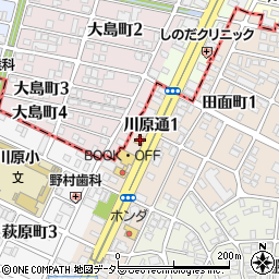 愛知県名古屋市昭和区川原通1丁目21周辺の地図
