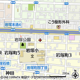 愛知県名古屋市中村区岩塚町4丁目2周辺の地図