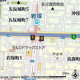 鳥貴族 岩塚店周辺の地図