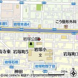 愛知県名古屋市中村区岩塚町4丁目5周辺の地図