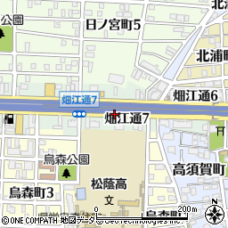 愛知県名古屋市中村区畑江通7丁目周辺の地図
