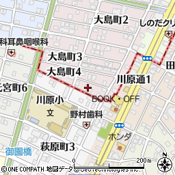 愛知県名古屋市千種区大島町4丁目26周辺の地図