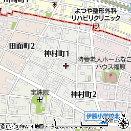 愛知県名古屋市昭和区神村町周辺の地図