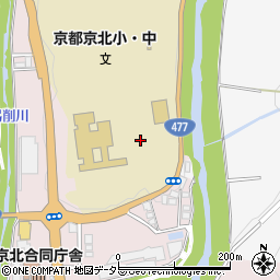 京都府京都市右京区京北周山町（中山）周辺の地図