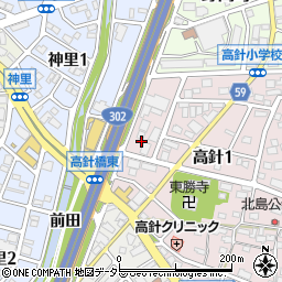 愛知県名古屋市名東区高針1丁目107周辺の地図